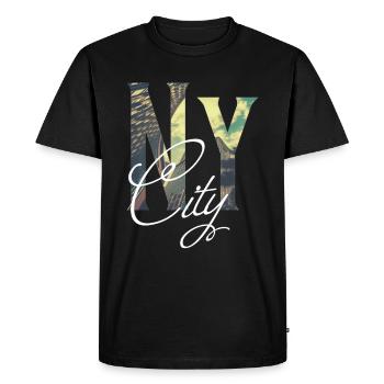 New York New York City - T-shirt Premium bio Homme - noir - Devant - Nico (187cm)