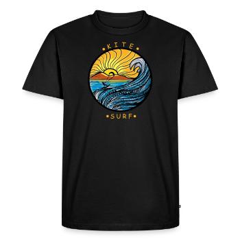 Kite Kiteboarding Kitesurfer Kiteboarding Gift - T-shirt Premium bio Homme - noir - Devant - Nico (187cm)