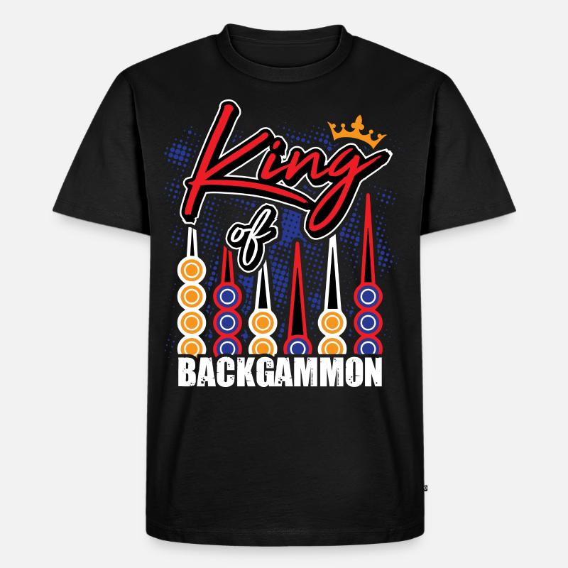 Backgammon Backgammon Spiel Backgammon King - Männer Premium Bio T-Shirt - Schwarz