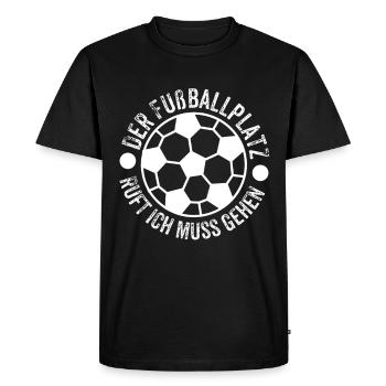 Fußballtrainer Geschenk - Männer Premium Bio T-Shirt - Schwarz - Vorne - Nico (187cm)