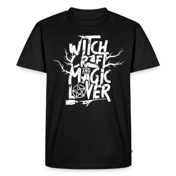 Witchcraft and magic lover witch magic power - Men's Premium Organic T-Shirt - black - Front - Nico (187cm)