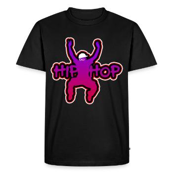 Hip Hop Vêtements Hip Hop Fête Hip Hop - T-shirt Premium bio Homme - noir - Devant - Nico (187cm)