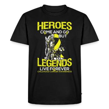 Cancer Defeats Gift for Children Of Survivors - Men's Premium Organic T-Shirt - black - Front - Nico (187cm)
