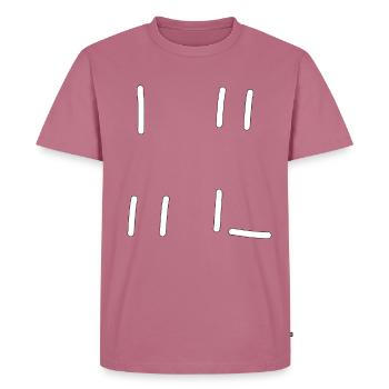 Loss meme - Men's Premium Organic T-Shirt - mauve - Front - Nico (187cm)