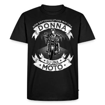 Biker Donna Compleanno Idea Regalo Moto Bike - T-shirt Premium bio Homme - noir - Devant - Nico (187cm)