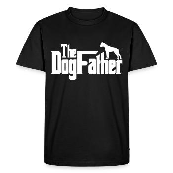 The Dog Father - Men's Premium Organic T-Shirt - black - Front - Nico (187cm)