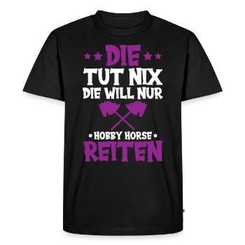 Hobby Horsing Apperal - Men's Premium Organic T-Shirt - black - Front - Nico (187cm)