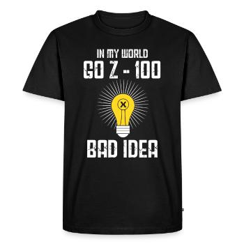 Machinist Cutting machine operator Dreher G0 Z-100 - Men's Premium Organic T-Shirt - black - Front - Nico (187cm)