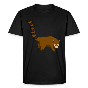 Coati - Men's Premium Organic T-Shirt - black - Front - Nico (187cm)