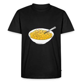 flocons de maïs - T-shirt Premium bio Homme - noir - Devant - Nico (187cm)