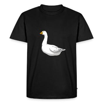 OIE - T-shirt Premium bio Homme - noir - Devant - Nico (187cm)