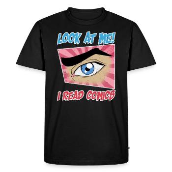Bande dessinée rétro comique - T-shirt Premium bio Homme - noir - Devant - Nico (187cm)