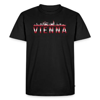 VIENNA WIEN Ville voyage - T-shirt Premium bio Homme - noir - Devant - Nico (187cm)