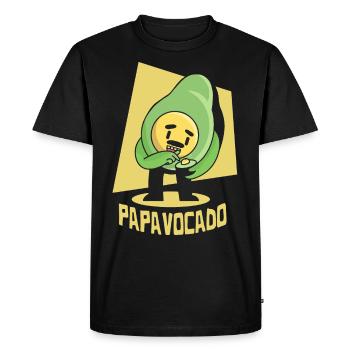 Père Papa Papa Cadeau Avocat Papa Cadeau - T-shirt Premium bio Homme - noir - Devant - Nico (187cm)