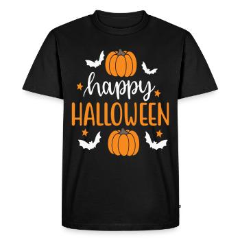 JOYEUX HALLOWEEN - T-shirt Premium bio Homme - noir - Devant - Nico (187cm)