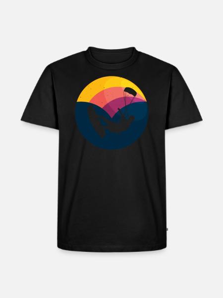 Kite Kiteboarding Kitesurfer Kiteboarding Gift - Men's Premium Organic T-Shirt - black