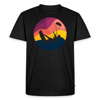Kite Kiteboarding Kitesurfer Kiteboarding Gift - T-shirt Premium bio Homme - noir - Devant - Nico (187cm)