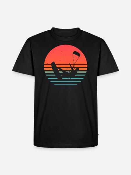 Kite Kiteboarding Kitesurfer Kiteboarding Gift - Men's Premium Organic T-Shirt - black