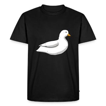Canard nain - T-shirt Premium bio Homme - noir - Devant - Nico (187cm)