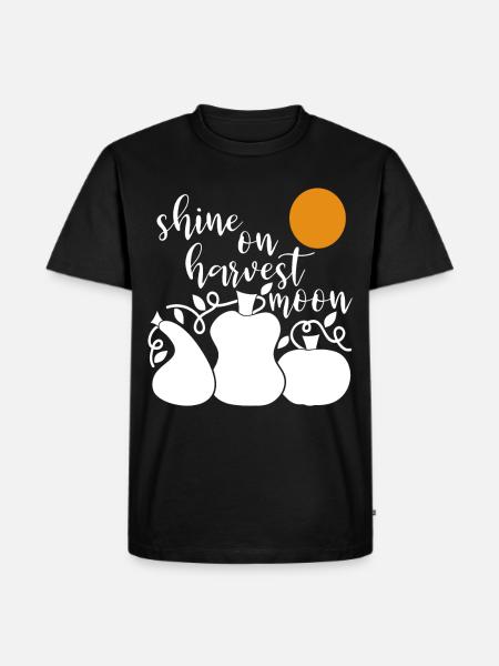 Shine on harvest moon - Men's Premium Organic T-Shirt - black