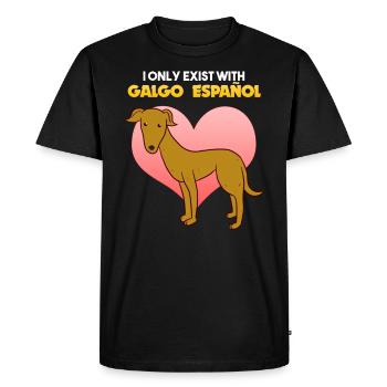 Galgo Español - T-shirt Premium bio Homme - noir - Devant - Nico (187cm)