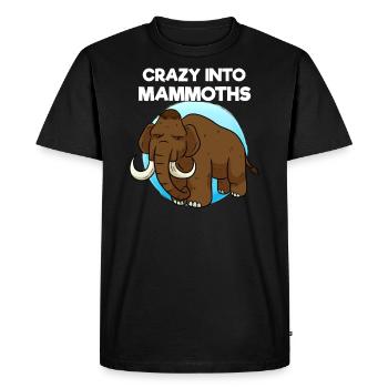 Mammoth mammoth lover archeology - Men's Premium Organic T-Shirt - black - Front - Nico (187cm)