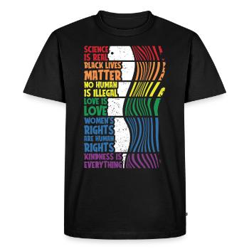 Anti racisme contre racisme racisme - T-shirt Premium bio Homme - noir - Devant - Nico (187cm)