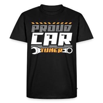 Auto tuning - Men's Premium Organic T-Shirt - black - Front - Nico (187cm)