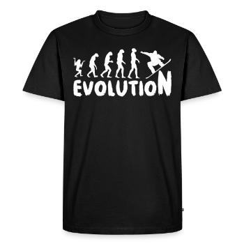 Snowboard evolution snowboard snowboarder winter - Men's Premium Organic T-Shirt - black - Front - Nico (187cm)