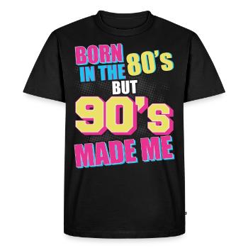 90s 90s costume 90s fashion 90s party - Men's Premium Organic T-Shirt - black - Front - Nico (187cm)