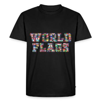 Flags of countries National Heritage Patriotic Pr - Men's Premium Organic T-Shirt - black - Front - Nico (187cm)