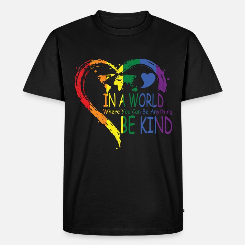 Be Kind - Männer Premium Bio T-Shirt - Schwarz
