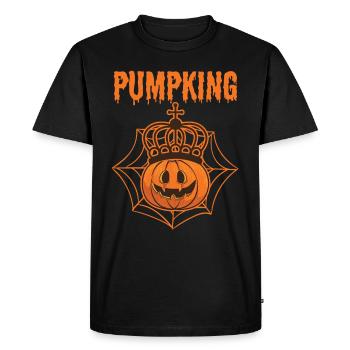 Citrouille Happy Halloween Zoombie Vampire Monster - T-shirt Premium bio Homme - noir - Devant - Nico (187cm)