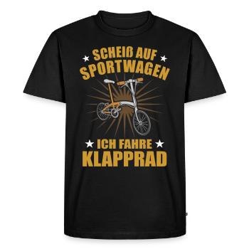Elektroklapprad Fahre Klapprad - Männer Premium Bio T-Shirt - Schwarz - Vorne - Nico (187cm)