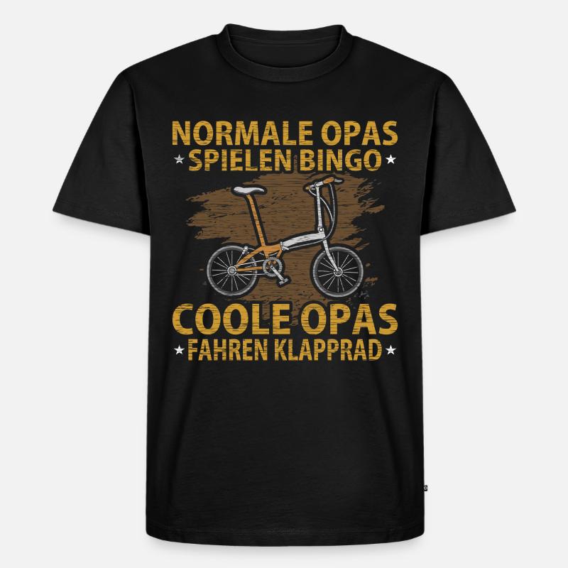 Klapprad - Männer Premium Bio T-Shirt - Schwarz