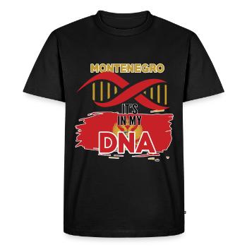 montenegro est dans mon ADN - T-shirt Premium bio Homme - noir - Devant - Nico (187cm)
