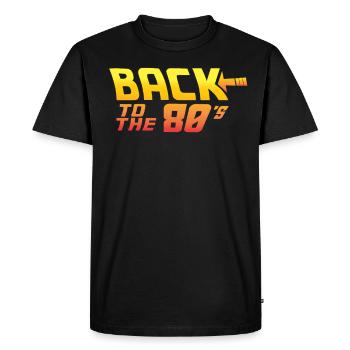 80s 80s costume 80s party 80s hits - Men's Premium Organic T-Shirt - black - Front - Nico (187cm)