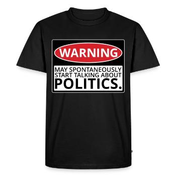 Politique politique Politique élection présidentielle Amérique Usa - T-shirt Premium bio Homme - noir - Devant - Nico (187cm)