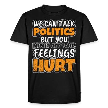 Politique - T-shirt Premium bio Homme - noir - Devant - Nico (187cm)