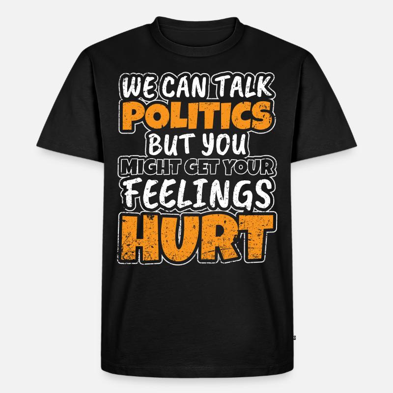 Politik - Männer Premium Bio T-Shirt - Schwarz