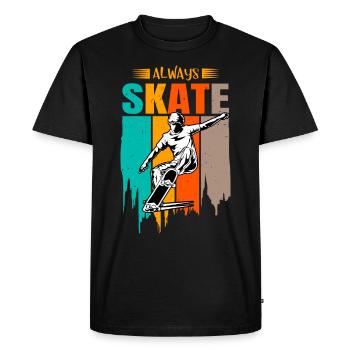 Skateboard skateboard vintage cadeau de patineur - T-shirt Premium bio Homme - noir - Devant - Nico (187cm)