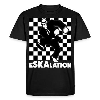 Ska Music Chessboard Escalation Dance - Men's Premium Organic T-Shirt - black - Front - Nico (187cm)