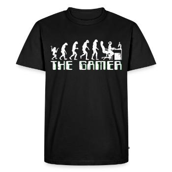 Drôle de gamer Cadeaux - Gamer - T-shirt Premium bio Homme - noir - Devant - Nico (187cm)