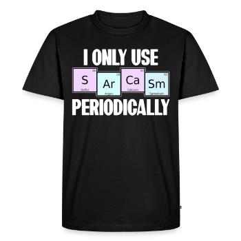 Je n'utilise que des éléments de chimie périodiques de sarcasme - T-shirt Premium bio Homme - noir - Devant - Nico (187cm)
