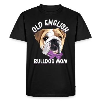 Idée cadeau Old English Bulldog Mom - T-shirt Premium bio Homme - noir - Devant - Nico (187cm)