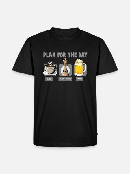 Jeu d’échecs pions - T-shirt Premium bio Homme - noir