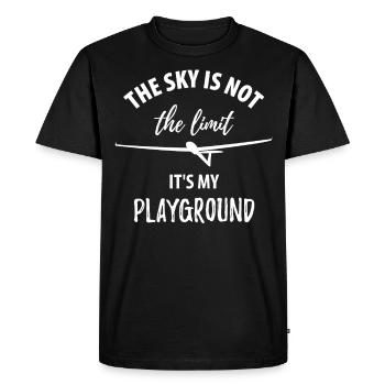 Pilote pilote de planeur planeur - T-shirt Premium bio Homme - noir - Devant - Nico (187cm)