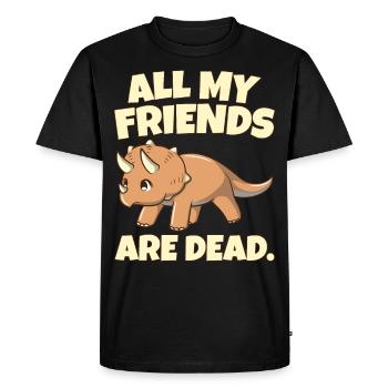 Anniversaire des dinosaures - Dinosaures - T-shirt Premium bio Homme - noir - Devant - Nico (187cm)