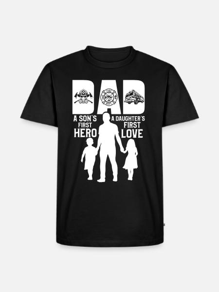 Sapeur pompier - T-shirt Premium bio Homme - noir