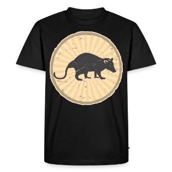 Cat garbage cute animal possum rat raccoon - Men's Premium Organic T-Shirt - black - Front - Nico (187cm)